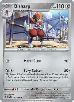 Pokémon-Karte Bisharp 149/197