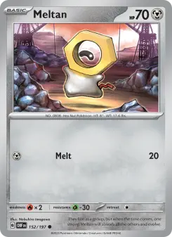 Pokémon-Karte Meltan 152/197