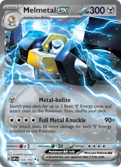 Pokémon-Karte Melmetal ex 153/197