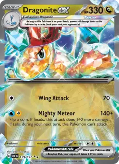 Pokémon-Karte Dragonite ex 159/197