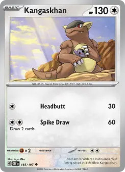 Pokémon-Karte Kangaskhan 165/197