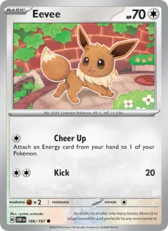 Pokémon-Karte Eevee 166/197