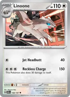 Pokémon-Karte Linoone 168/197
