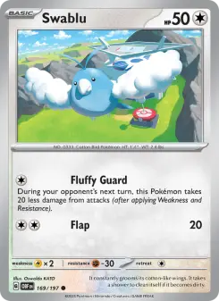 Pokémon-Karte Swablu 169/197