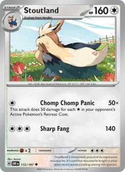 Pokémon-Karte Stoutland 172/197