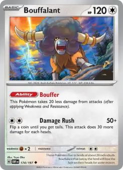 Pokémon-Karte Bouffalant 174/197