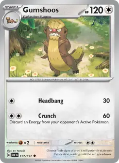 Pokémon-Karte Gumshoos 177/197