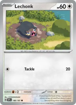 Pokémon-Karte Lechonk 180/197