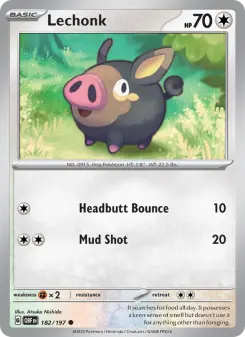 Pokémon-Karte Lechonk 182/197