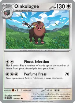 Pokémon-Karte Oinkologne 184/197