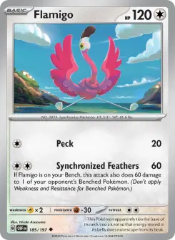 Pokémon-Karte Flamigo 185/197