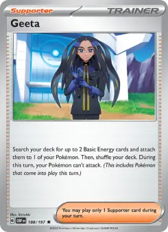 Pokémon-Karte Geeta 188/197