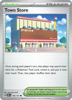 Pokémon-Karte Town Store 196/197