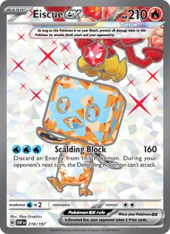 Pokémon-Karte Eiscue ex 210/197