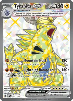 Pokémon-Karte Tyranitar ex 211/197
