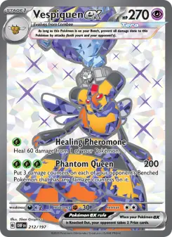 Pokémon-Karte Vespiquen ex 212/197