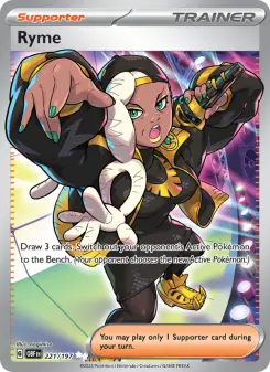 Pokémon-Karte Ryme 221/197