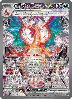 Pokémon-Karte Charizard ex 223/197