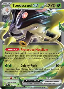 Pokémon-Karte Toedscruel ex 005/091