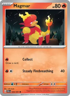 Pokémon-Karte Magmar 009/091