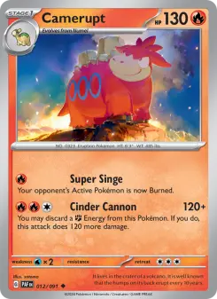Pokémon-Karte Camerupt 012/091