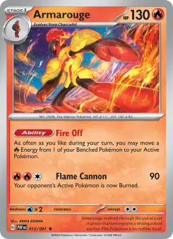 Pokémon-Karte Armarouge 015/091