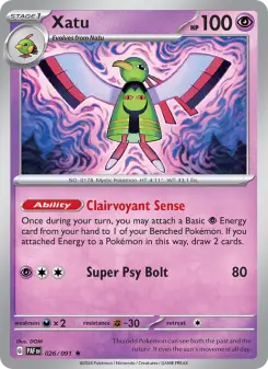 Pokémon-Karte Xatu 026/091