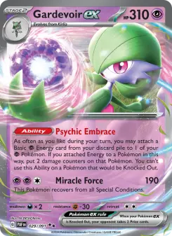 Pokémon-Karte Gardevoir ex 029/091