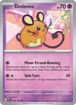 Pokémon-Karte Dedenne 036/091