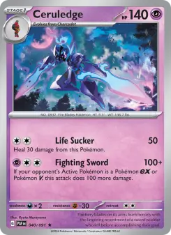 Pokémon-Karte Ceruledge 040/091