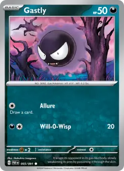 Pokémon-Karte Gastly 055/091