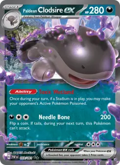 Pokémon-Karte Paldean Clodsire ex 059/091