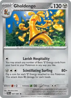 Pokémon-Karte Gholdengo 067/091