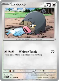 Pokémon-Karte Lechonk 071/091