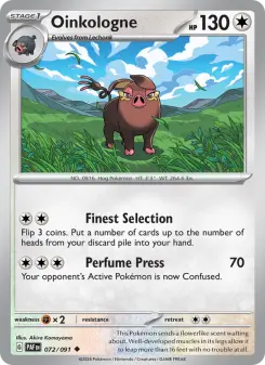 Pokémon-Karte Oinkologne 072/091