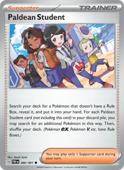 Pokémon-Karte Paldean Student 086/091