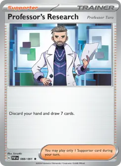 Pokémon-Karte Professor's Research 088/091
