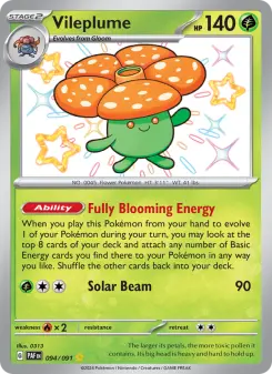 Pokémon-Karte Vileplume 094/091