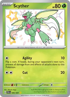 Pokémon-Karte Scyther 095/091