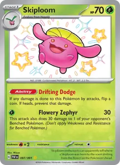Pokémon-Karte Skiploom 097/091