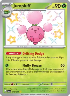 Pokémon-Karte Jumpluff 098/091