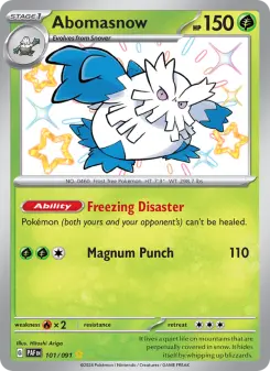 Pokémon-Karte Abomasnow 101/091