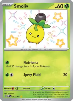 Pokémon-Karte Smoliv 102/091