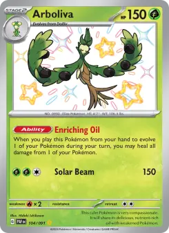 Pokémon-Karte Arboliva 104/091