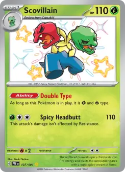 Pokémon-Karte Scovillain 107/091
