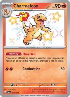 Pokémon-Karte Charmeleon 110/091