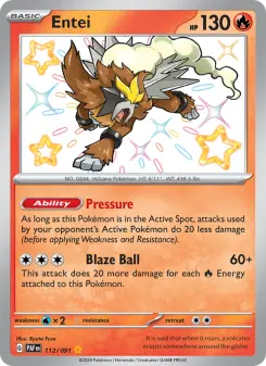 Pokémon-Karte Entei 112/091