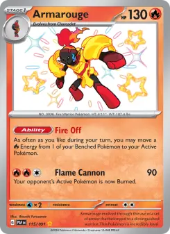 Pokémon-Karte Armarouge 115/091