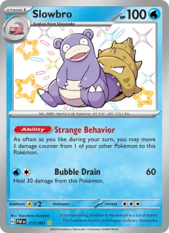 Pokémon-Karte Slowbro 117/091