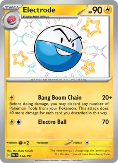 Pokémon-Karte Electrode 134/091